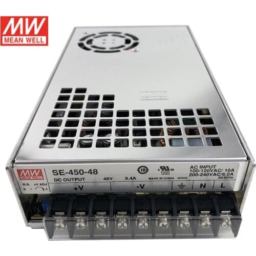 SE-450-48 MEAN WELL 450W 48V Switching Power Supply 110V/220V AC to 48V DC 9.4A 450W Meanwell dc Power Supply Transformer PSU