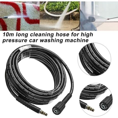 10m High Pressure Washer Hose Elastic Oil Resistance Washer Cleaning Pipe for Karcher K2-K5