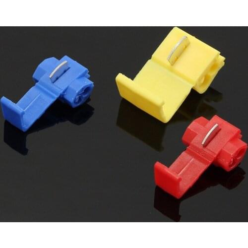 50PCS Scotch Lock Electric Wire Cable Connectors Quick Splice Terminals Crimp Non Destructive Without Breaking Line AWG 22-14