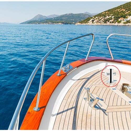 Heavy Duty Single Mooring Bitt Cross Bollard Cleat for Boat Replacement 1pc