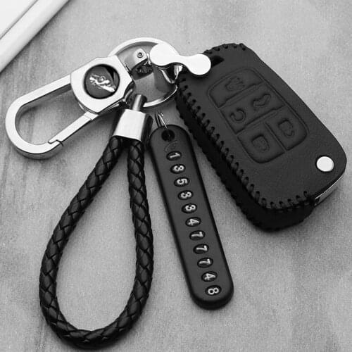 Leather car key case For Buick Chevrolet Cruze Aveo TRAX Opel Astra Corsa Meriva Zafira Antara Car Remote Key Case Fob Cover