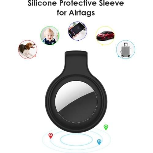 Anti Lost Device Tracker Skin Keychain Sleeve Anti-Lost Locator Washable Dustproof Case Cover for Air Tag Tracker