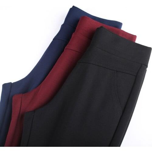 Pantalon mujer Casual High Waist Stretch Flare Pants Candy Color Skinny Trousers Female Leggings Candy Color Sweatpants P9396