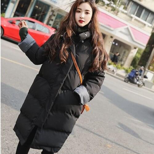 Women Parkas Winter New Korean Students Long Style Thick Female Overcoat