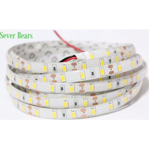 5m/lot IP65 waterproof SMD 5630 LED Strip Light led Stripe Flexible Light tape ribbon Cool white,Warmwhite