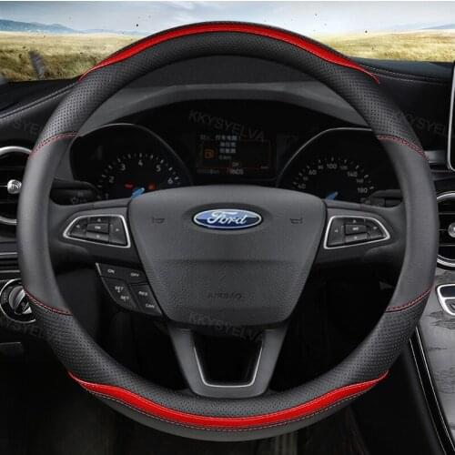 Car steering wheel cover Car supplies Car Grid Steering Wheel Covers suitable for ford focus focus 2 3 fiesta mk7 mk1 transit