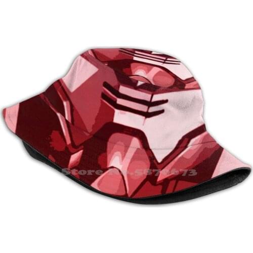 Am Wing Korean Caps Funny Beach Bucket Hats Phone Suit Am Logo Japan Anime Japanese Manga Mecha Gunpla Wing Mech Robot Rx78 2
