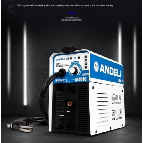 Andeli Digital Household Single Phase Nbc-250 Mini Welding Machine Welding Without Gas Flux Core Wire Inverter Welder