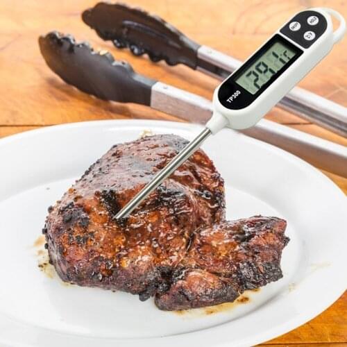 1pcs Kitchen Digital Food Thermometer For Meat BBQ Water Milk Oil Convenience Electronic Oven Cooking Temperature Probe Tools