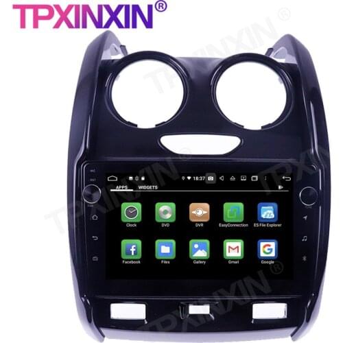 For Renault Duster 2013-2018 Touch Screen 4+128GB Android 10 GPS IPS Car Multimedia Tesla Player Head Unit Audio Radio Navigtion