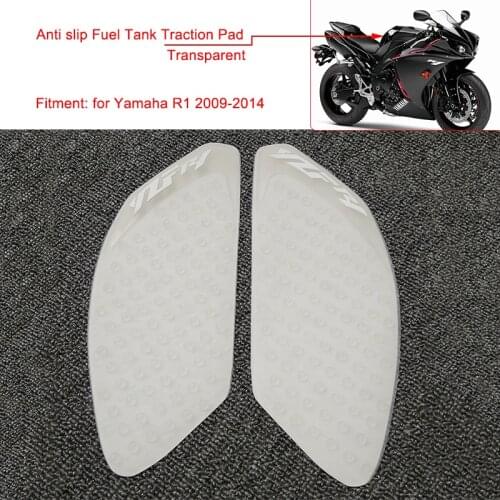 For Yamaha YZF R1 2009 2010 2011 12 2013 2014 R1 YZF-R1 Transparent Anti slip Fuel Tank Pads Side Gas Knee Grip Traction Pad New
