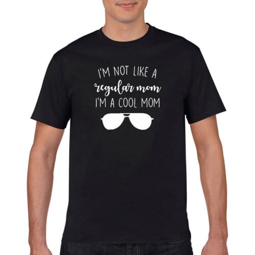 Cotton mens T-shirt casual humor I'm not like an ordinary aunt I'm a cool aunt mens top 100% cotton Harajuku