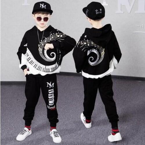 Autumn Boys Clothing Suit 2 pieces Kids Hoodies + Pants Sets Teen Boy Sportwear Children Clothes Fashion Boys Hooded Tracksuit