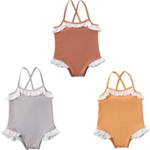 Summer Kids Baby Girls Toddler Floral Swimwear Swimsuit Bathing Suit Beachwear Bathing Suit Bodysuit Cute Clothing