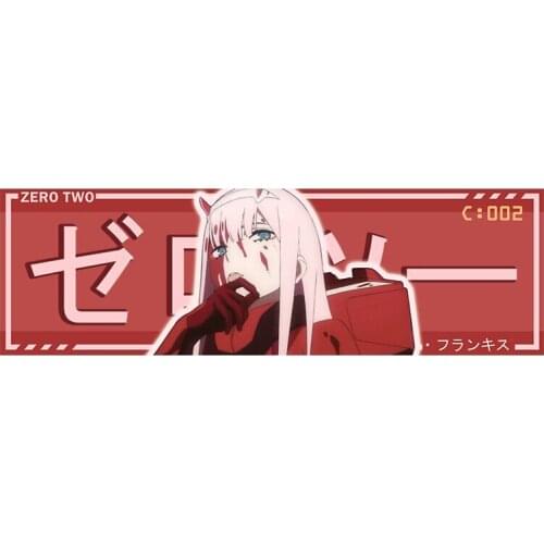Personality Zero Two Drift Slap Fine SUV Car Stickers Waterproof Scratch-proof Anime Decal Suitable for VAN RV Apply To Car Door