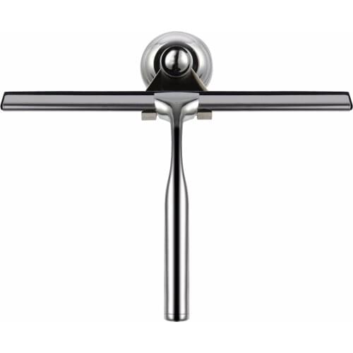 Nosii Glass Window Squeegee Cleaner Shower Bathroom Mirror Rubber Wiper With Suction Hook Water Vapor Removal