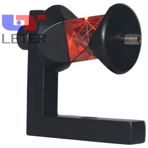 Medium size optical glass triangular 360 degree survey prism L bracket mini prism monitoring surveying prism reflector