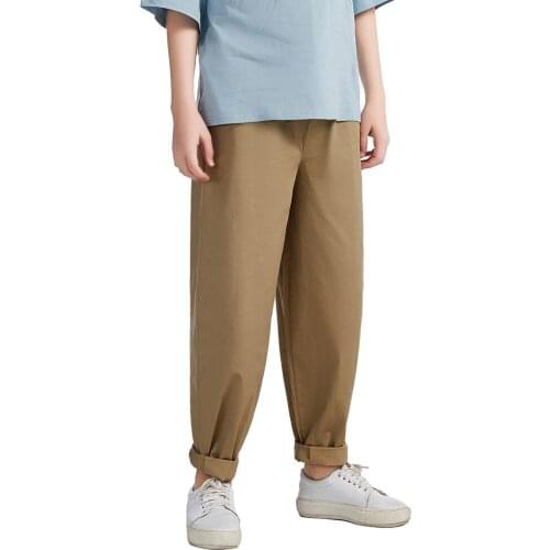 4-17 Years 2021 Spring New Fashion Kids Boys Casual Long Harm Pants Clothes Children Clothing High Waist Girls Loose Trousers