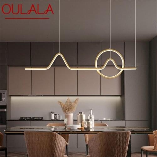 OULALA Pendant Lights Gold Contemporary Nordic Creative Decoration LED Fixture For Home Living Room