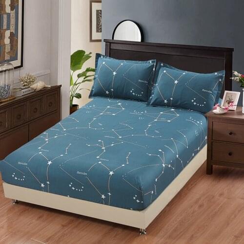 Solstice Home Textile Gray Stripe Nordic Bedding Fitted Sheet 100% Cotton Boy Girls Kid Adult Bed Linen Mattress Cover Twin King