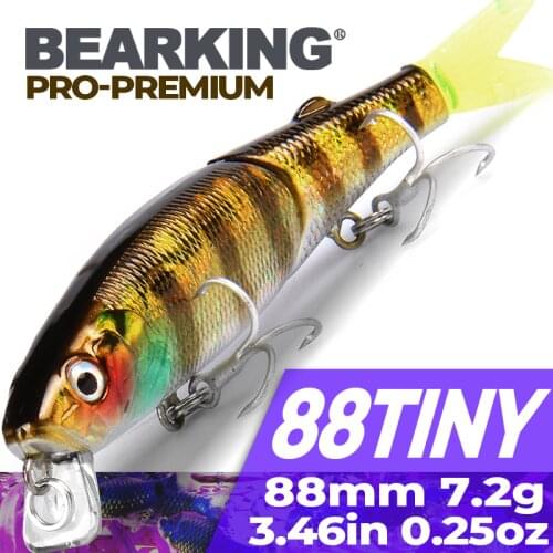 Bearking Brand 1PC AS-S85 Hard Fishing Lures Minnow 9cm 7.2g Artificial Baits Deep Diving Wobblers Fishing Tackles