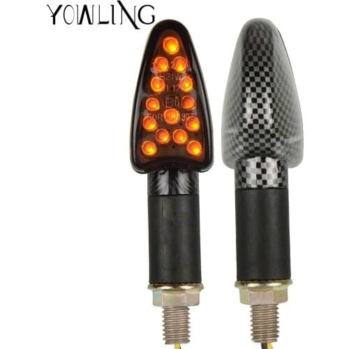 Motorcycle Turn Signal Signals Light Taillight Flexible 12 LED Indicators Blinker Flashers for YAMAHA XJR1300 FJR 1300 FZ1 FAZER