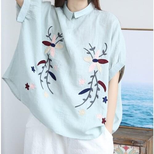 Блузки с вышивкой Silkqueen China At AliExpress