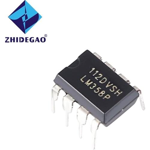 ZHIDEGAO 10PCS LM358P DIP8 LM358 DIP LM358N 358P new and original Dual Operational Amplifiers IC
