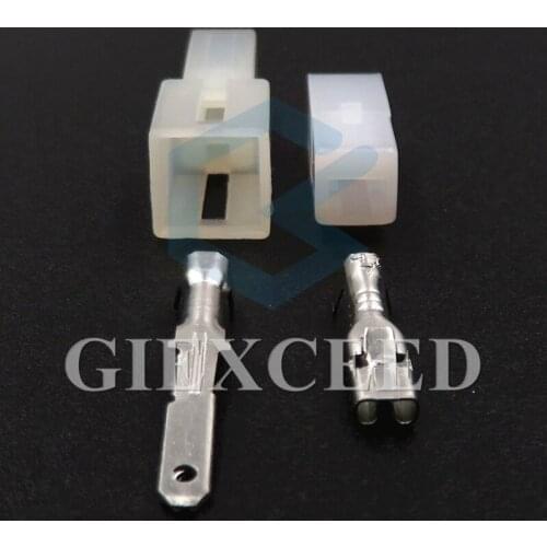 2 Sets 1 Pin 626062 626063 Auto Female Male Socket 2.8 Series Automobile Plastic Unsealed Wiring Harness Connector
