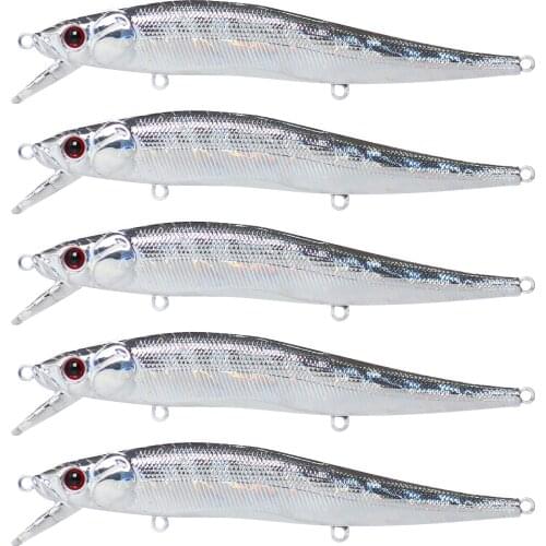20pcs/set KO 11cm 13g Version Minnow Crankbait Hard Fishing Lures Holographic Slow Sinking Jerkbaits with Weight Transfer System