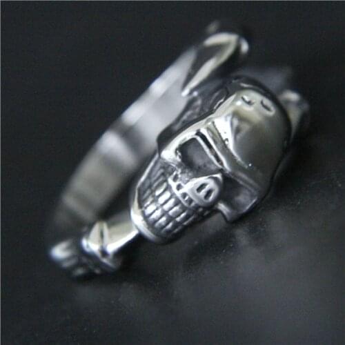 2018 Cool Sharp Claw Skull Ring 316L Stainless Steel Top Quality Fashion New Design Eagle Claw Skull Ring