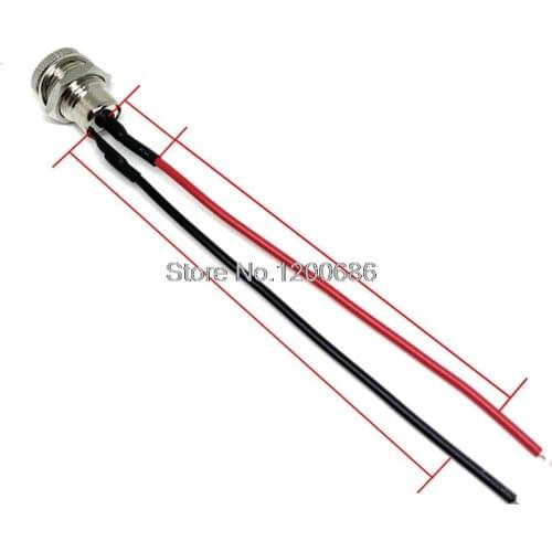 20AWG 100MM dc jack 5.5/2.1 female connector 5.5 2.1 DC
