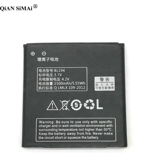 New High Quality BL194 1500mAh battery For Lenovo A660 A690 S760 A780 K2 A790e A520 S760 A560E A698T phone