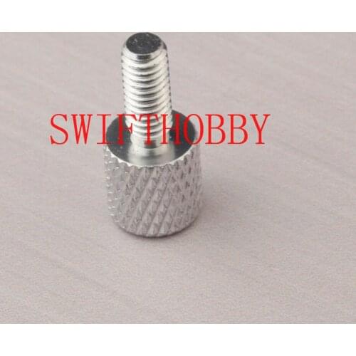 Aluminum 4mm Knurled Screw 5pcs Thumb Screw With Plain Finish For RC Boat #1379