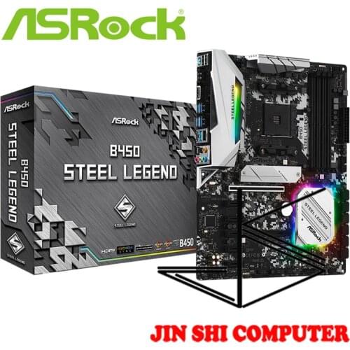 ASROCK B450 STEEL LEGEND AMD B450DDR4 3533+ (OC) MHz M.2 USB3.1 New Max-64G Double Channel Socket AM4 Motherboard