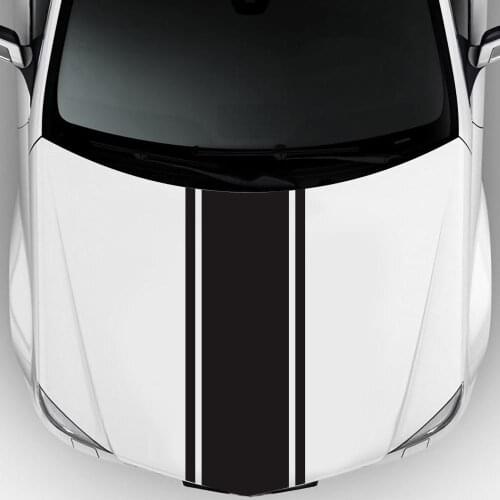 Car Sticker Long Strip Hood Cover Auto Vinyl Film Decals Racing Sports Car DIY Stylish Styling Stickers Car Tuning Accessories