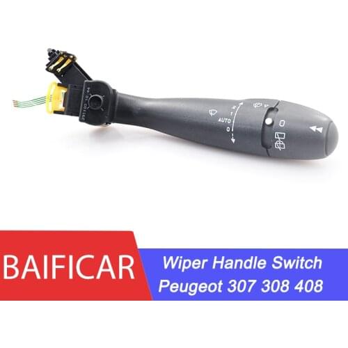 Baificar Brand Used Headlight Wpier Handle Control Switch For Peugeot 307 308 408