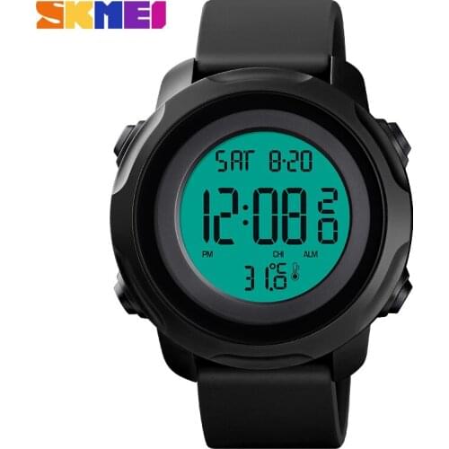 Men Sport Watches For Men Chrono Calendar Digital Body Temperature Measurement Clock 50M Waterproof Mens Watches SKMEI