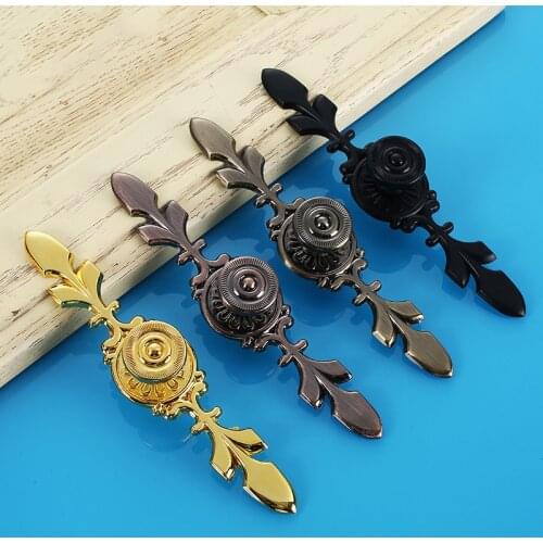 Black Door Handles Antique Furniture Knobs and Handles for Kitchen Cabinet Handles Drawer Pulls Cupboard Closet Handle