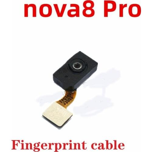 For Huawei nova 8 Pro Fingerprint Scanner Touch Sensor Home Button Return Flex Cable