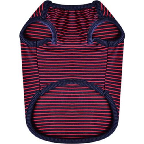 Cotton Dog Vest Summer Pet Dog Clothes Pajamas T-shirt Pug French Bulldog Corgi Costume Poodle Schnauzer Pomeranian Clothing