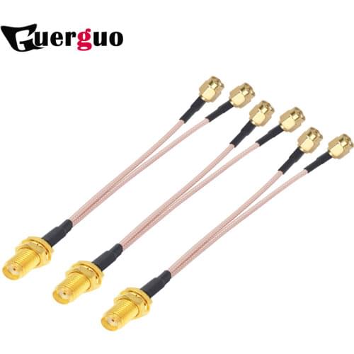 RP-SMA/SMA Female to 2 X SMA Male Antenna Extension Cable Splitter Y type RG316 Cable Pigtail for HUAWEI/ZTE 3G/4G Modem