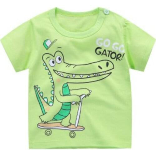 Summer Fashion Cotton Baby Boys Girl T-Shirt Children Kid Cartoon Print Short Sleeve T Shirts Baby Child Tops Clothing Tee 6M-6T