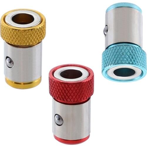 1/4" 6.35mm Screwdriver Magnetic Ring Alloy Metal Magnetizer Screw Electric Phillips Strong Magnetic Ring Hex Shank Magnet Bits