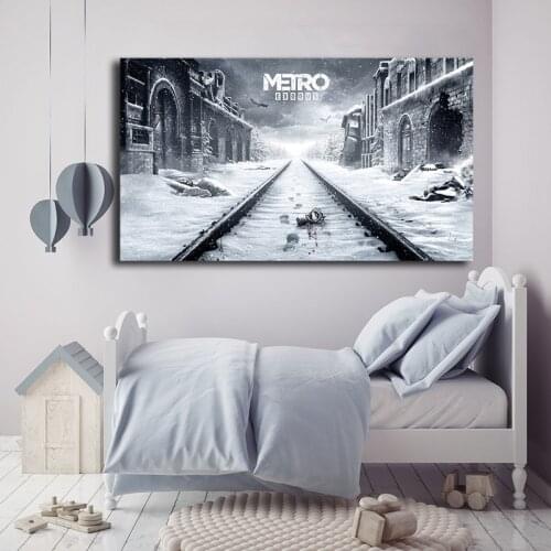 Metro 3 Exodus Game Posters Wallpapers Snow Oil HD Prints on Canvas Painting Wall Art Pictures For Living Room Home Decoration