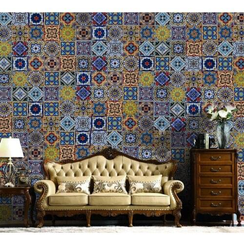 Newest 3D Europe Flower Photo Wall paper wall sticker 8d Abstract WallPaper Brick paper For living room Wall covering Decor