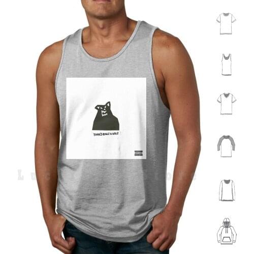 Russ Album Cover Tank Tops Vest 100% Cotton Russ Music Album Cover Album Black And White Black White