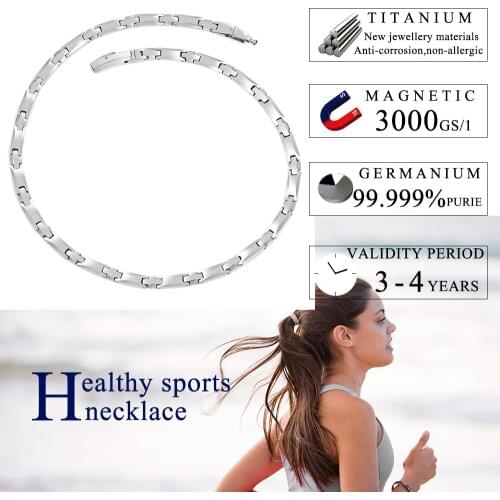 New Arrival Elegant Ladies Necklace Titanium Germanium therapy Relieve neck pain Necklace Fashion classic lady holiday gift
