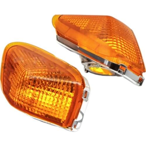 Motorcycle Front Turn Signal Cover LED Indicator Lamp Shade for Kawasaki ZZR400 1990 1991 1992