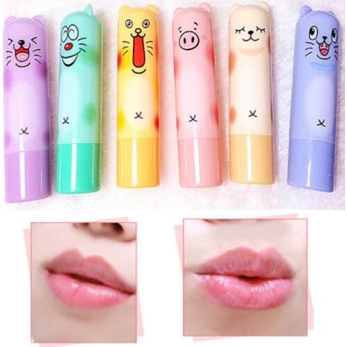 Nutritious Colourless Cartoon Lip Care Balm Natural Plant Lip Gloss Fruit Embellish Lipstick Beauty Skin Care Makeup Tools TSLM1
